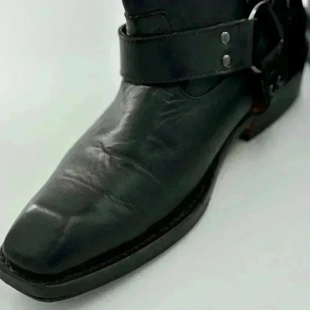 John Fluevog Original Men’s Black Leather Boots in size 9M - Picture 13 of 17